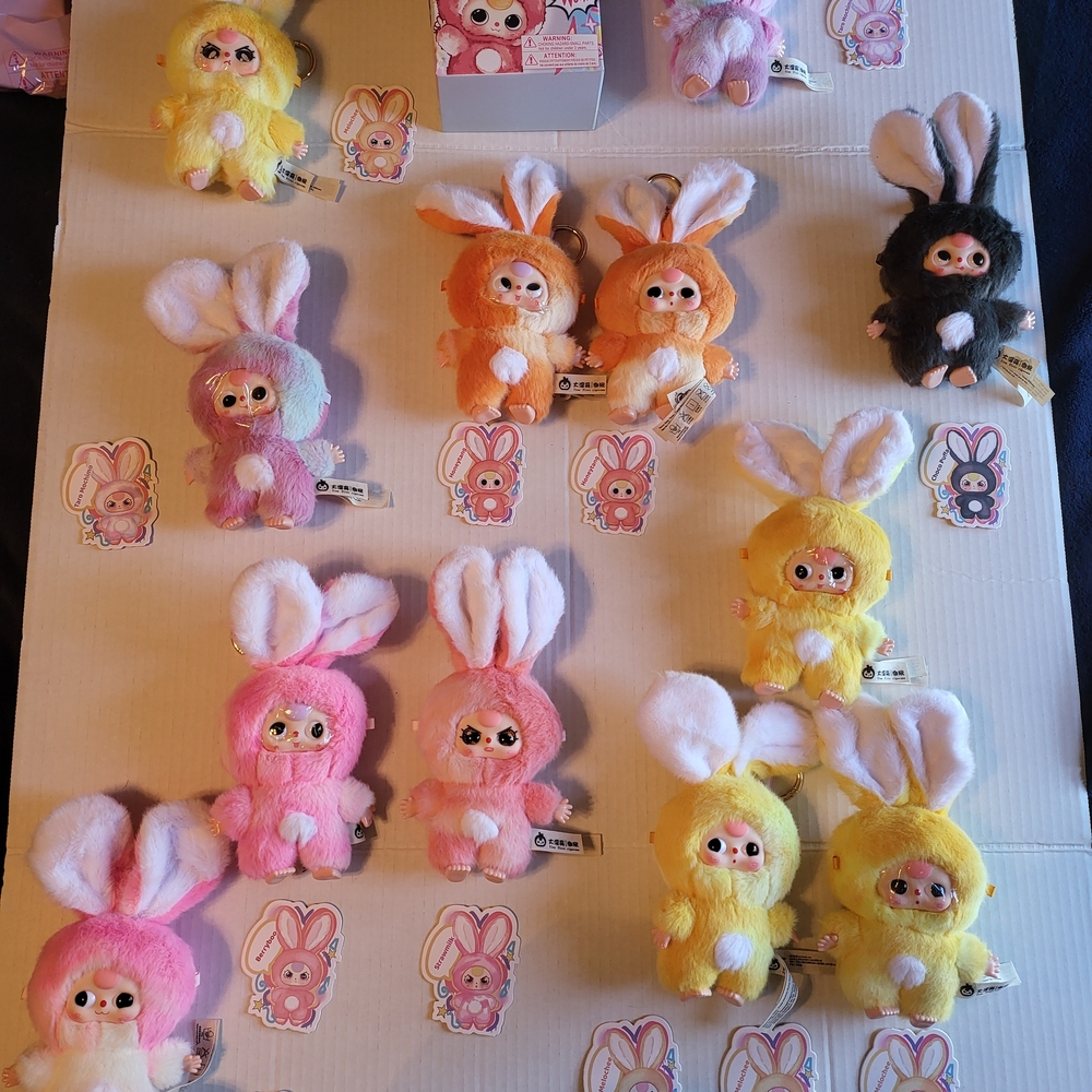 Colorful Plush Bunny Doll Collection
